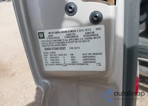 2004 Chevrolet Avalanche 1500 из США, поврежденный, VIN 3GNEK12T04G162927